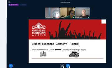 Spotkanie organizacyjne uczniów z Niemiec i Polski